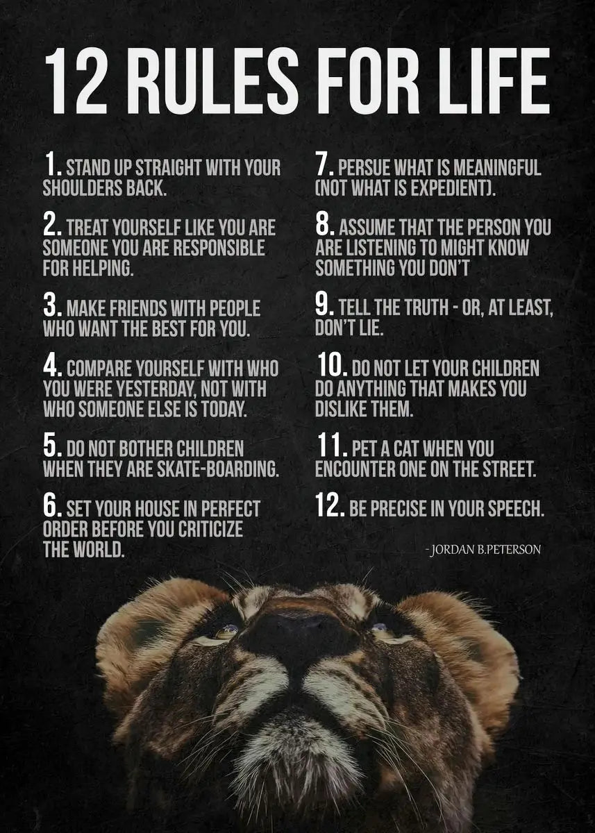 Lion Mindset Canvas Poster