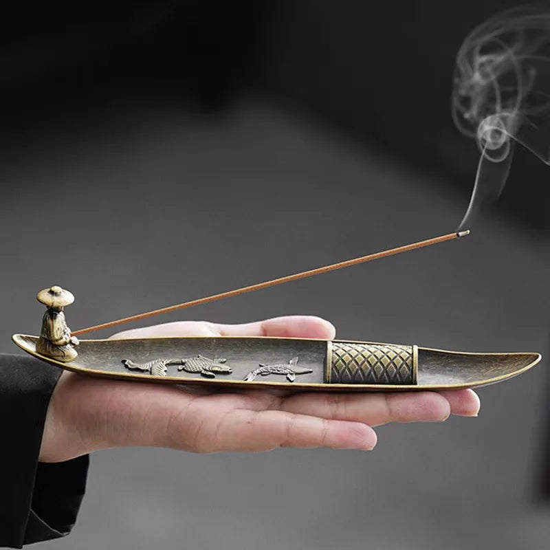 Japanese-Style Fishing Boat Incense Holder