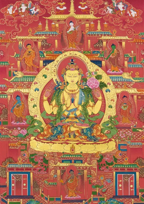 Buddhist Bodhisattva Canvas Art