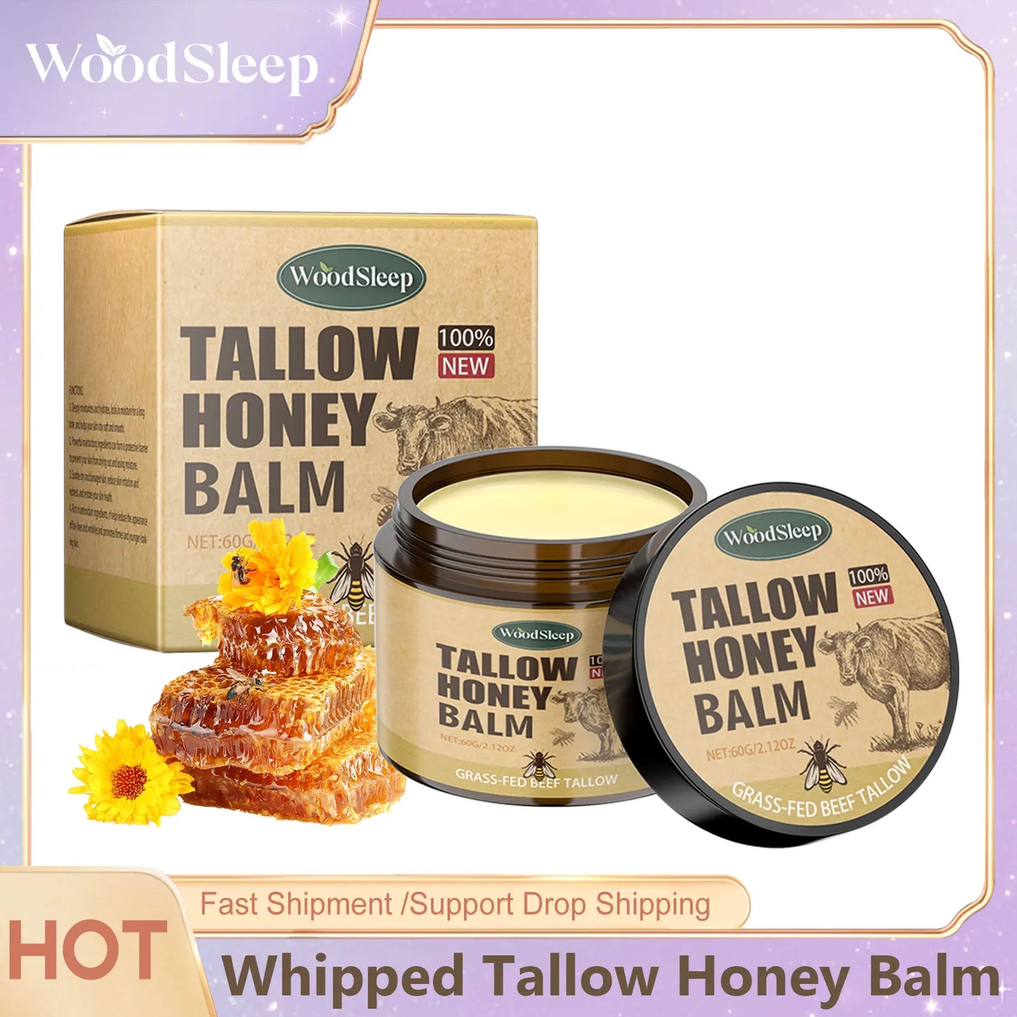 Whipped Beef Tallow & Honey Balm