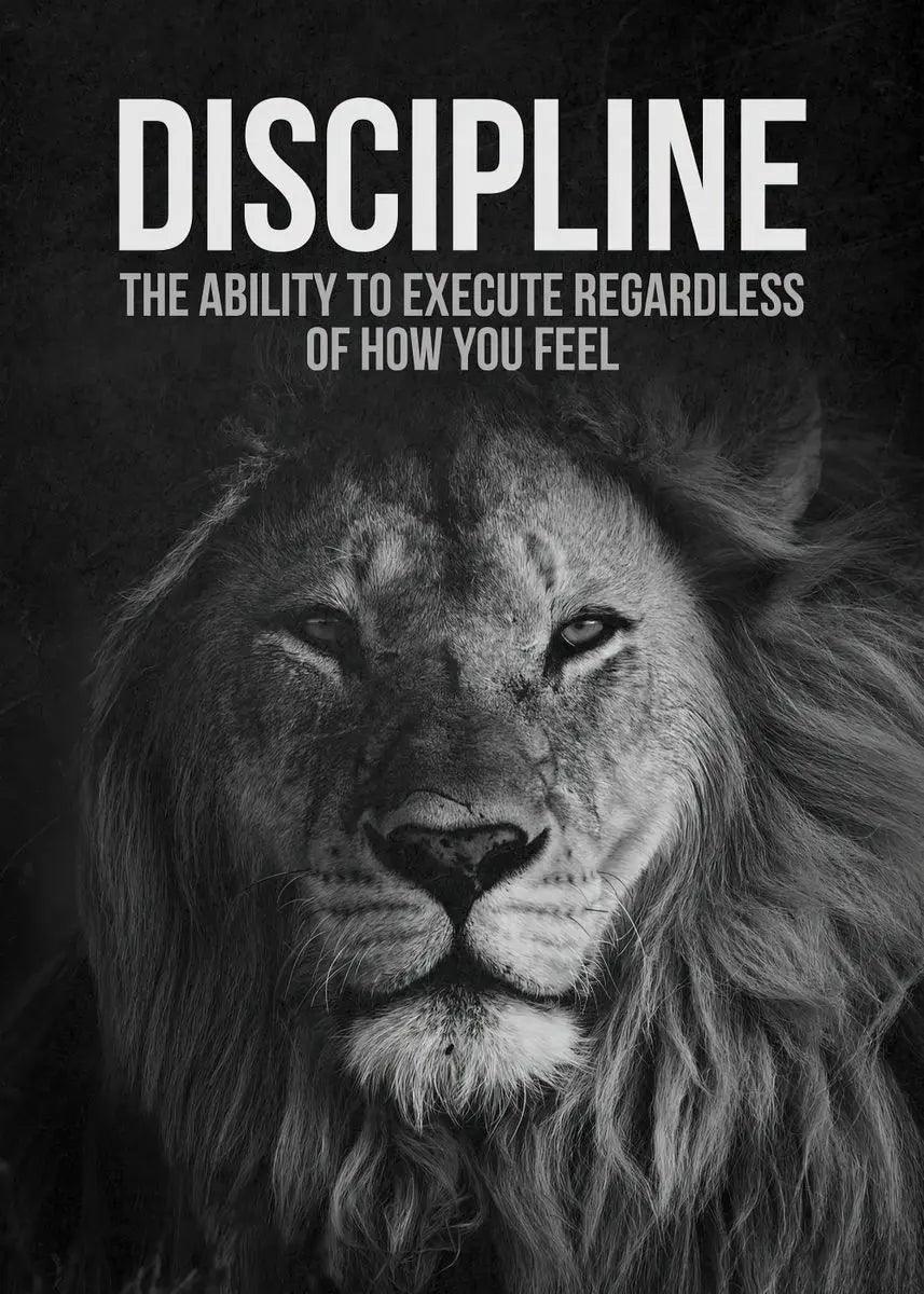 Lion Mindset Canvas Poster