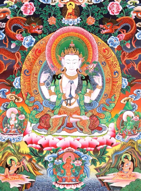 Buddhist Bodhisattva Canvas Art