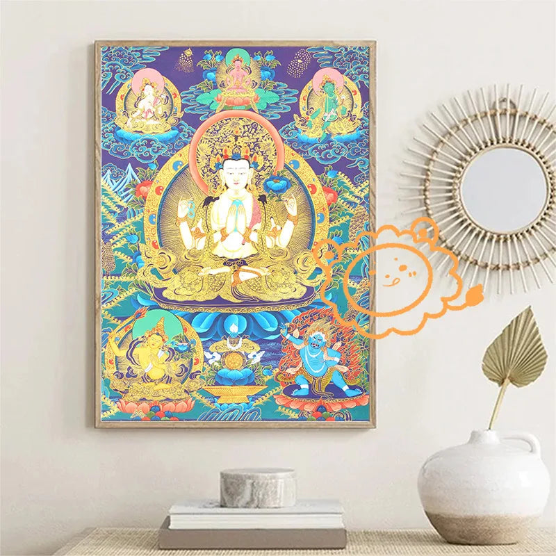 Buddhist Bodhisattva Canvas Art