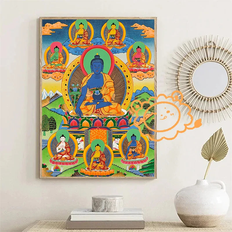 Buddhist Bodhisattva Canvas Art