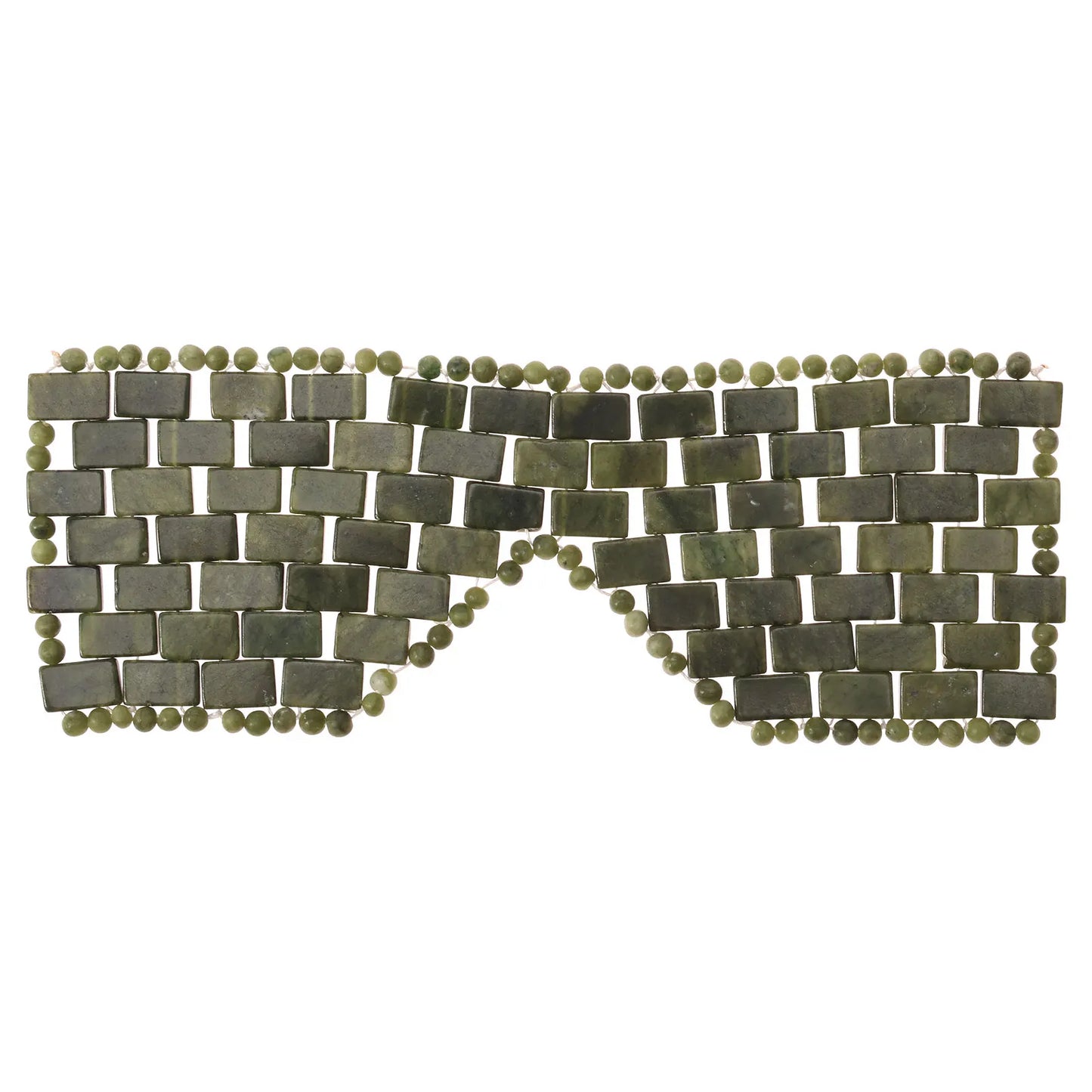 Jade Eye Mask Portable Jade Stone Facial Mask Reusable Comfortable Green Cooling Eye Cover for Women Present Facial