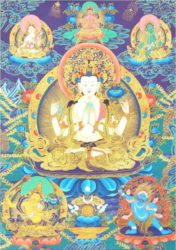 Buddhist Bodhisattva Canvas Art
