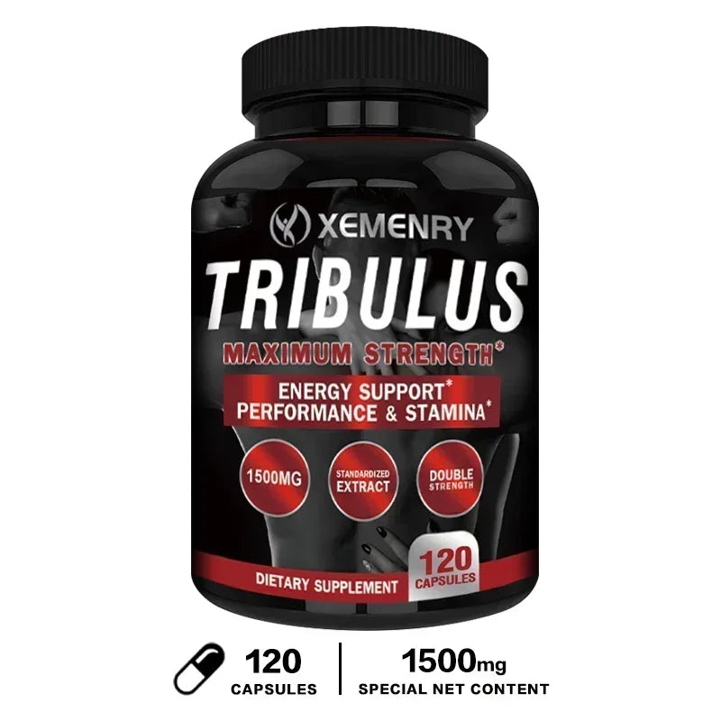 Tribulus Extract Capsules - Extra Strength - Energy, Endurance & Natural Energy Non-GMO
