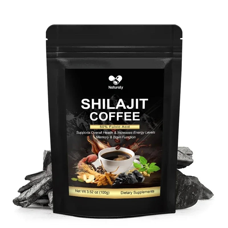 Himalayan Shilajit Coffee High Potency for Energy Boost & Immune Support 85+ Trace Minerals For Focus Healthy Care