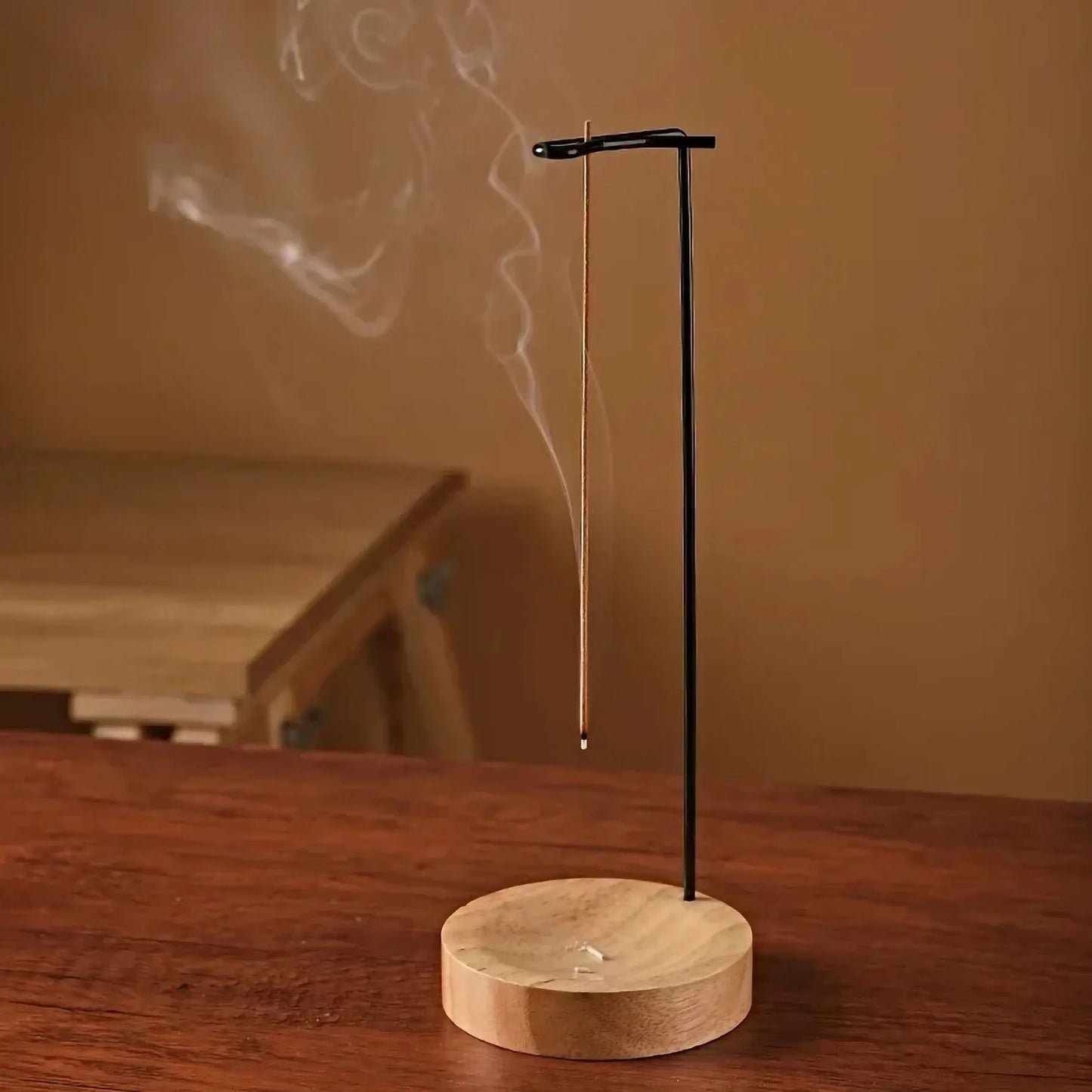 Wooden Upside-Down Incense Burner