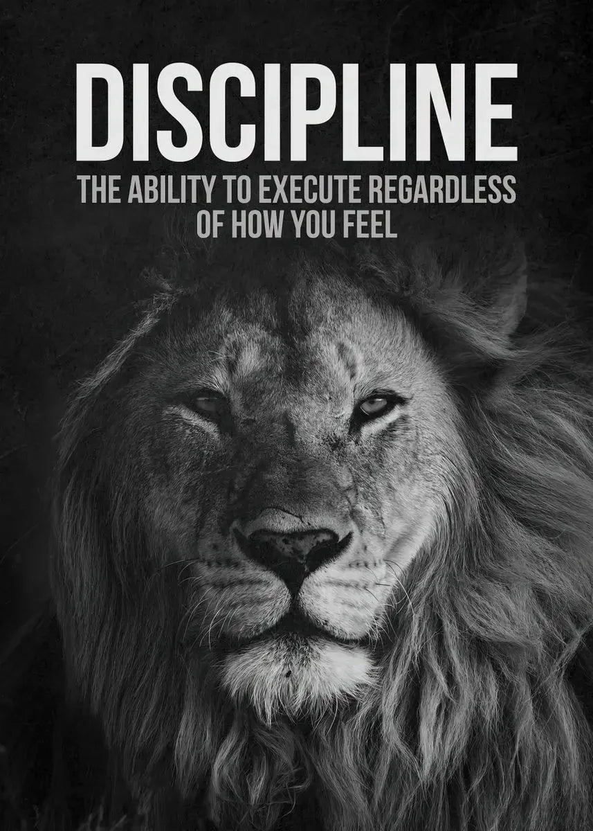 Lion Mindset Motivational Canvas