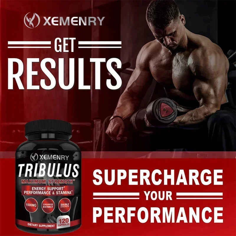 Tribulus Extract Capsules - Extra Strength - Energy, Endurance & Natural Energy Non-GMO