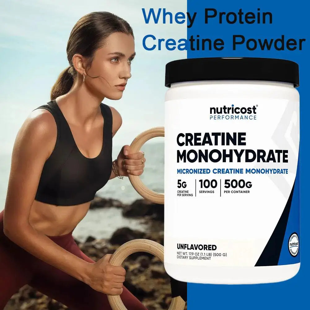 Whey Protein Creatine Blend for Muscle Growth Microencapsulation Technology Fast Dissolving No Additives Gym Home Outdoor Use