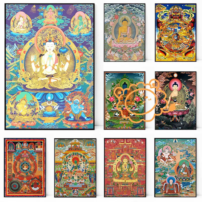 Buddhist Bodhisattva Canvas Art