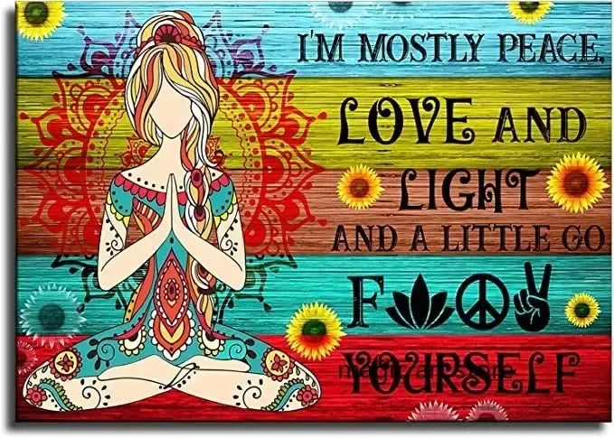 Meditation Inspirational Buddhism 7 Chakra Quotes Chart Yoga Zen Art Posters Canvas Painting Wall Prints Picture Yoga Home Decor