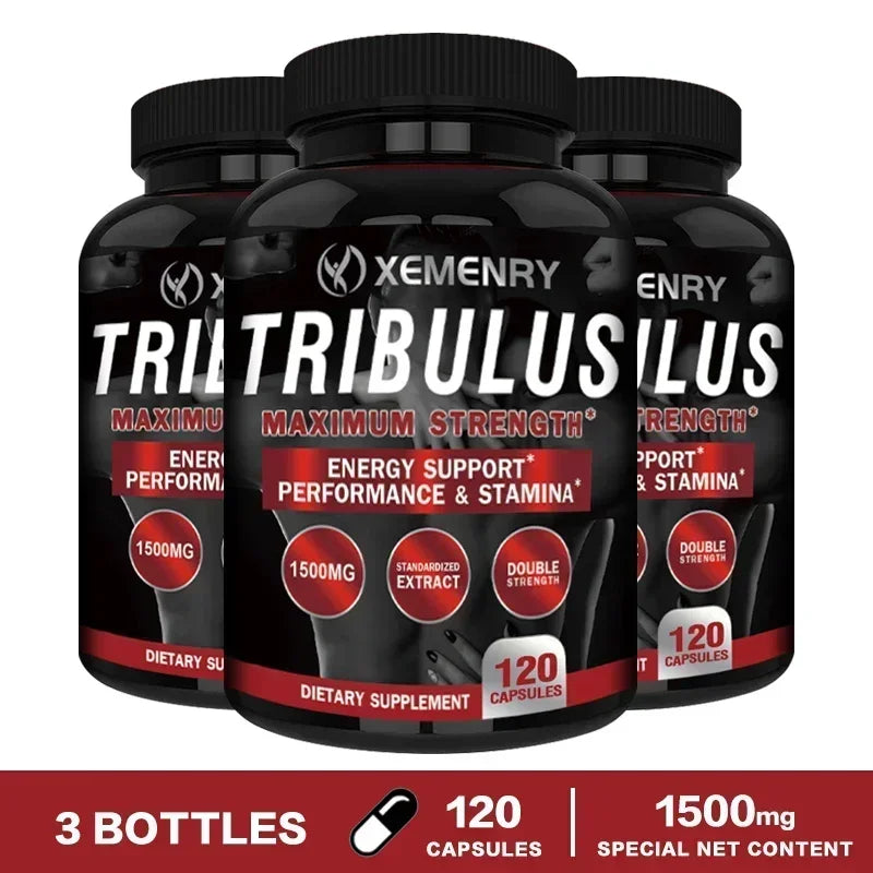 Tribulus Extract Capsules - Extra Strength - Energy, Endurance & Natural Energy Non-GMO