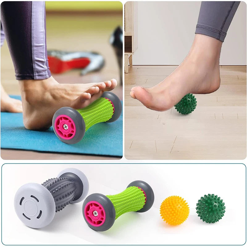 Foot Roller & Massage Ball Reflexology Set