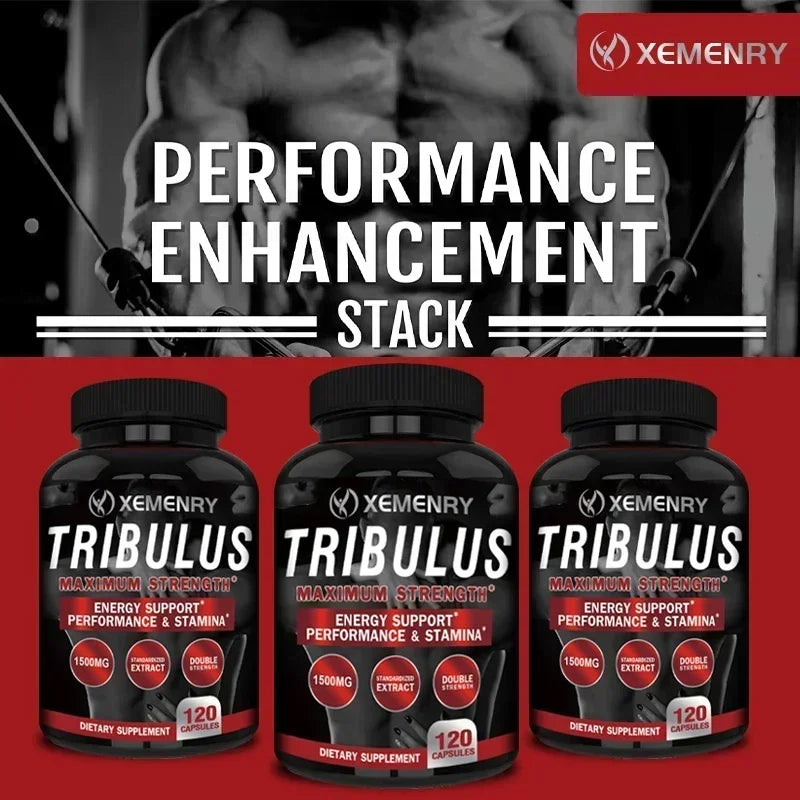 Tribulus Extract Capsules - Extra Strength - Energy, Endurance & Natural Energy Non-GMO