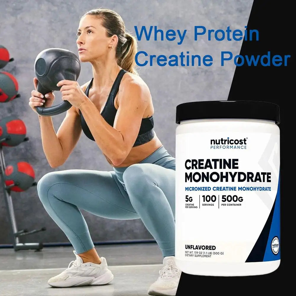 Whey Protein Creatine Blend for Muscle Growth Microencapsulation Technology Fast Dissolving No Additives Gym Home Outdoor Use